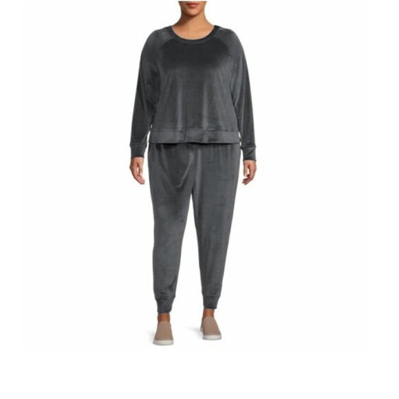 Lord & Taylor Velour Athleisure Loungewear Sleepwear Jogger Set - Picture 1 of 3